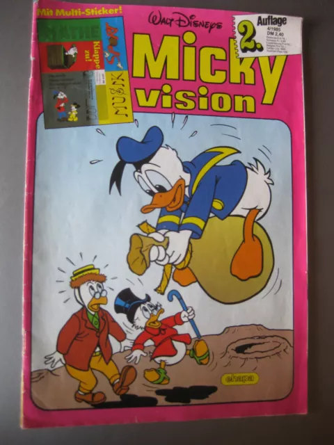 Micky Vision Heft Nr. 4 aus 1985 Walt Disney Comic ohne Sticker 2. Auflage