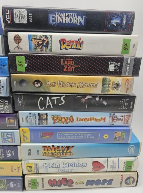 VHS Kassette SAMMLUNG 20 Alte VHS Konvolut Kinder Filme Zeichentrick Rarität✅ 3