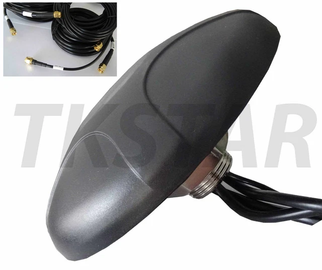 Antenne Toit Mobile MIMO Teltonika - Double Connecteur SMA, Câble 3m, IP67, Pour Réseaux 4G/LTE - 3