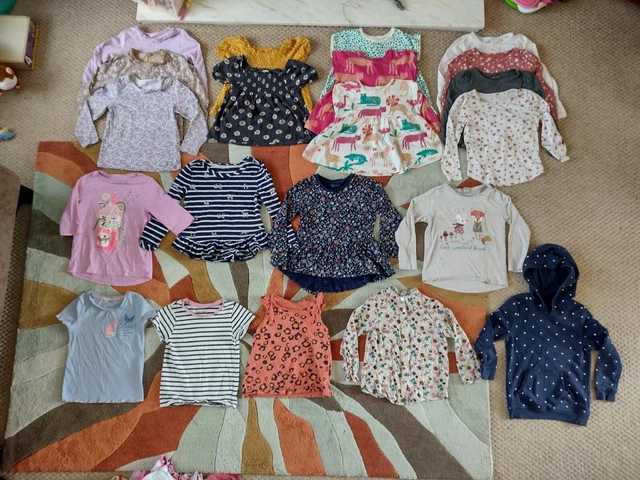 21 X T-shirt top lunghi e corti per bambina 4-5 anni