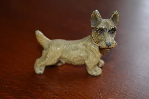 Cold Painted Vintage Austrian Metal Terrier