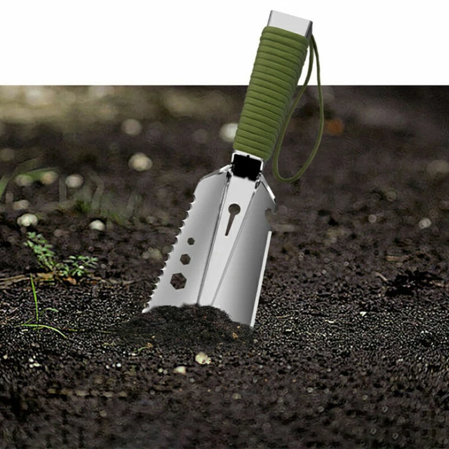 Pelle De Camping Multifonction 9 En 1 - Mini Truelle Randonnée Portable - Acier