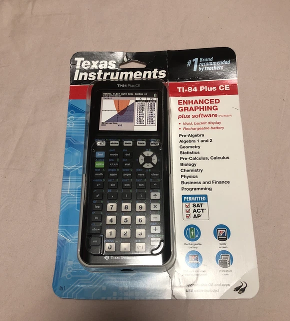 Texas Instruments TI-84 Plus CE Graphing Color Calculator Black NEW Texas Instruments TI-84 Plus CE Graphing Color Calculator Black NEW
