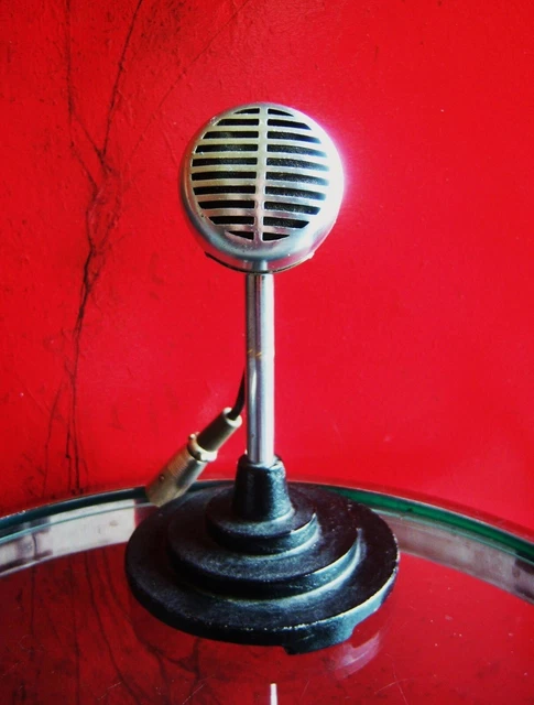 Microphone Vintage MCM BA-106 - Cristal Acoustique, Années 50, Ohio, USA + Boîte