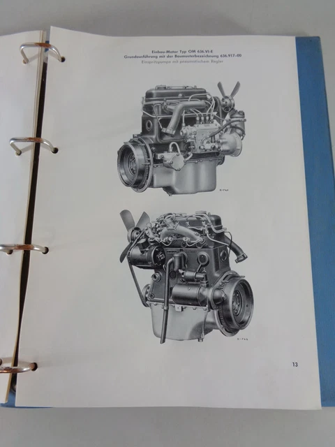 Manuale Di Servizio Doppio Per 621 Copy - Libretto D'Officina In Lingua Tedesca (Usato) - Foto 2
