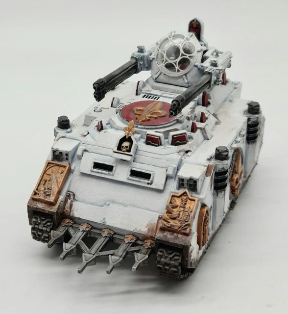 Adepta Sororitas Rhino mit Waffenturm  Warhammer 40K gut bemalt