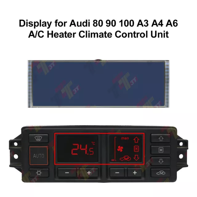 Display for Audi 80 90 100 A3 A4 A6 A/C Heater Climate Temperature Control Unit