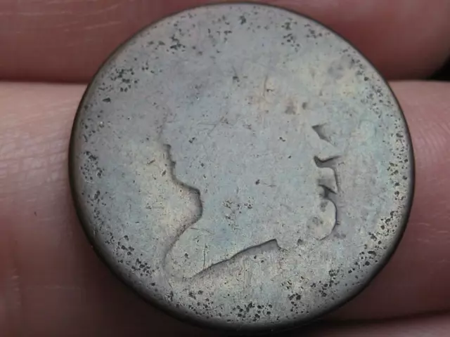 1809-1836 Capped Bust Half Cent- Lowball, Heavily Worn