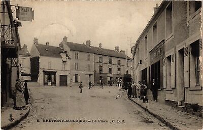 CPA brétigny-sur-orge place (860698)