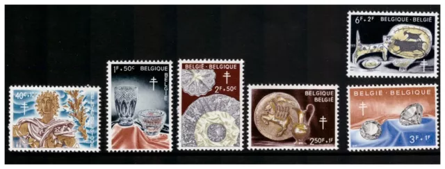 Belgium Belgie Belgique 1960 Anti Tb Arts & Crafts Set Of 6 Mint Never Hinged