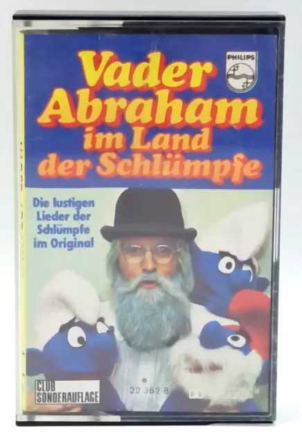 Vader Abraham im Land der Schlümpfe-Kassete Schlumpf Kinderlieder 70er Mc Tape