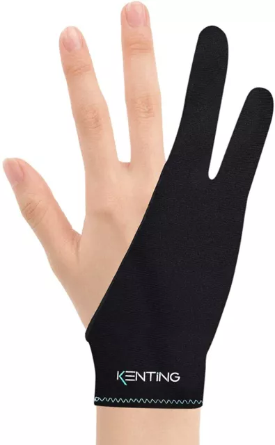 Two Finger Glove Antifouling for Graphics Drawing Tablet Light Box Tracing Pad