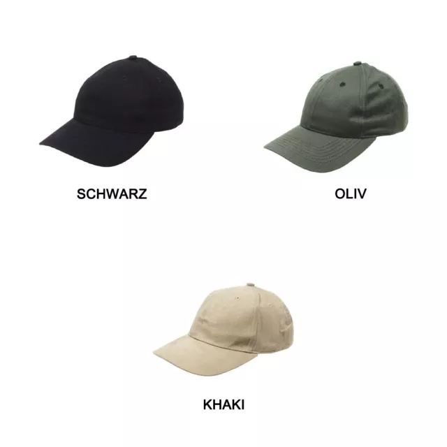 MFH Outdoor Baseball Cap Kappe Käppi flach mit Stofflasche Messingverschluss