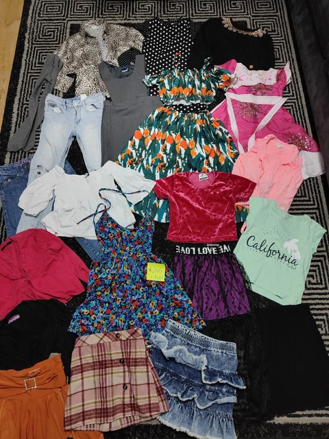 #245- Enorme pacchetto di vestiti per ragazze 7-8 anni GEORGE NEXT RIVER H&M SHEIN PRIMARK
