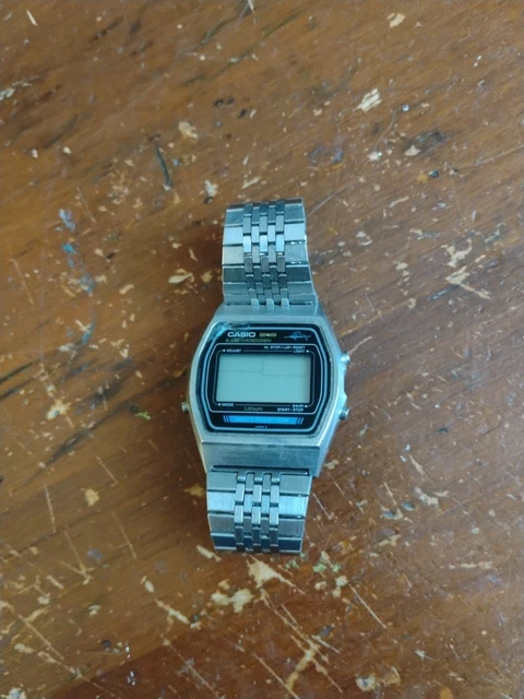 ⭐️ VINTAGE CASIO W-35 MARLIN 80's STEEL DIGITAL WATCH 248