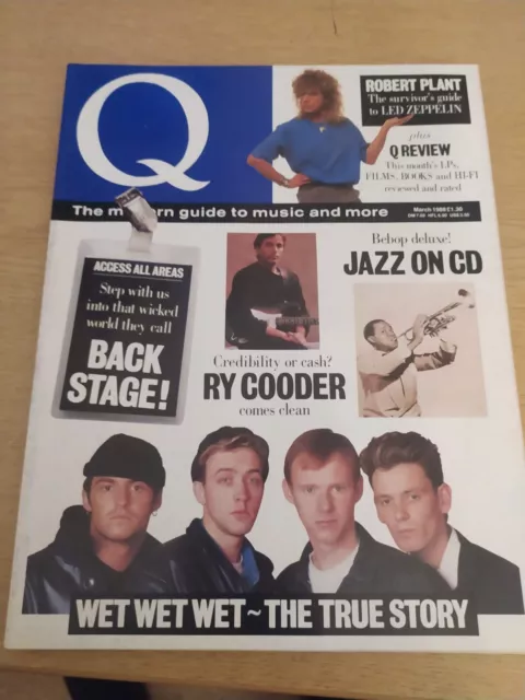 Q Magazine #18 - March 1988, Wet Wet Wet, Ry Cooder, Robert Plant - B81