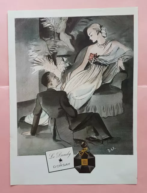 Parfum D'ORSAY *Le Dandy*  - PUBLICITE   AD 1945  N° 353 - André Delfau
