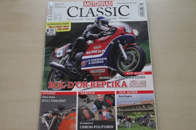 1) Motorrad Classic 05/2011 - Honda CB 750 Cafe Racer - Egli-Vincent EV6 in ein