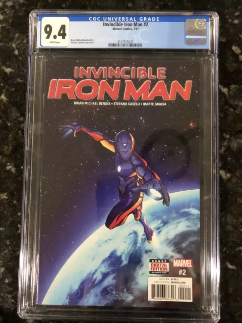 Invincible Iron Man 2 CGC 9.4 2017 - 2nd Cover App Ironheart Buy 1 Get $14 Off 2
