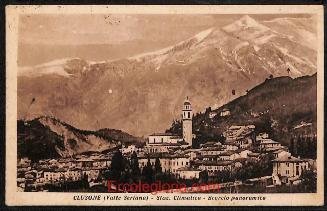 ae1462 - CARTOLINA  D'EPOCA - Bergamo  Provincia - Clusone