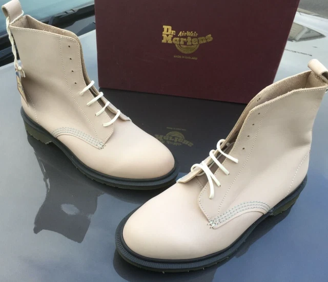 DR MARTENS ARIAUNA grey temperley leather boots UK 9 EU 43 Made in