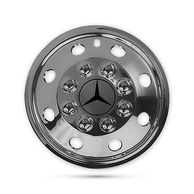 For Mercedes Benz Vito Van 15” 4x Chrome Extra Deep Dish Wheel Trims Caps Logo