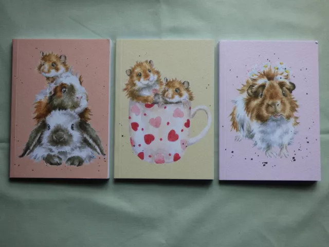 WRENDALE Set of 3 A6 notebooks "TAILS AND WHISKERS " BY HANAH DALE