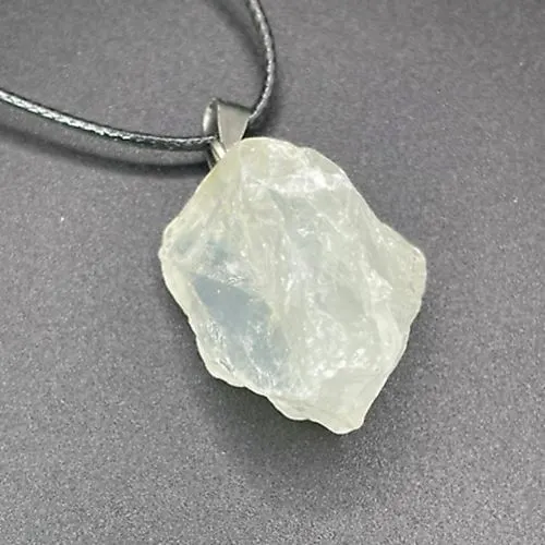 Quartz Necklace Raw Natural Crystal