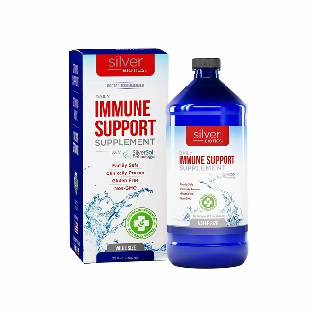 American Biotech Labs Silver Biotics Daily Immune Support 10 Ppm - 32 fl oz