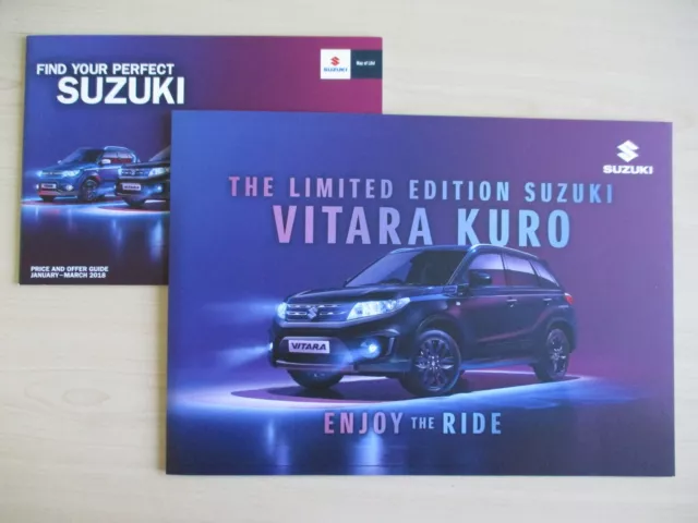 Suzuki Vitara 'Kuro' Limited Edition UK Sales Brochure & Price List (Jan 2018)