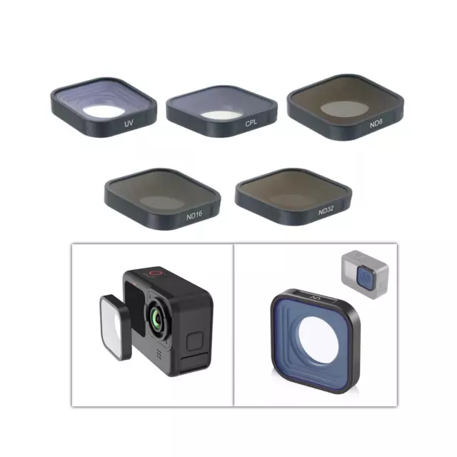 Filtre polarisant pour lentille de filtre de protection Standard noir 12 11