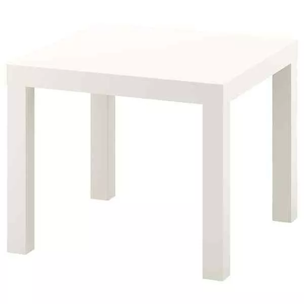 IKEA Lack WHITE Small Side Table Bedroom Hallway Drink Tea Coffee 55x55cm