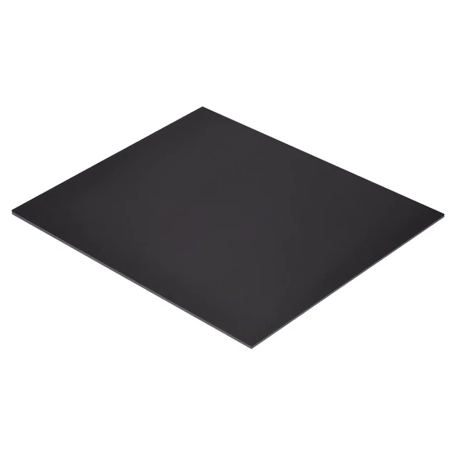 Negro ABS Plástico Hoja 10x8x0.08" para Edificio Modelo, DIY Artesanía, Panel