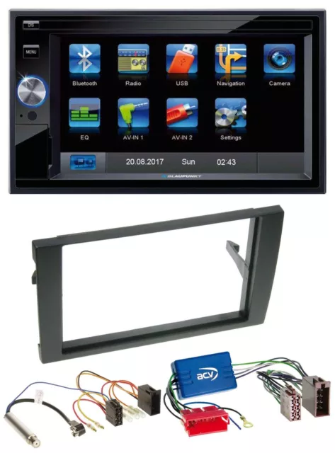 Blaupunkt SD Bluetooth 2DIN MP3 USB AUX Autoradio für Audi A4 B6 B7 01-08 Aktivs