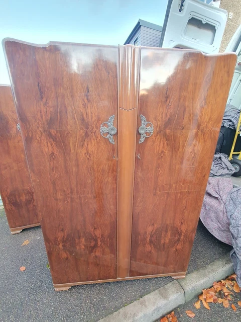 Harris Lebus Wardrobe vintage - Art Deco gentlemen ls wardrobe