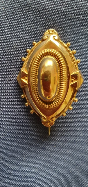 Grand pendentif médaillon porte photo ancien ouvrant en or 18Kt