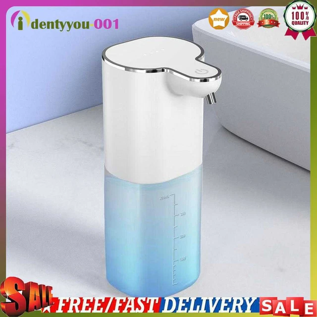 Distributore sapone schiuma 400 ml sensore automatico touchless ricarica USB montato a parete