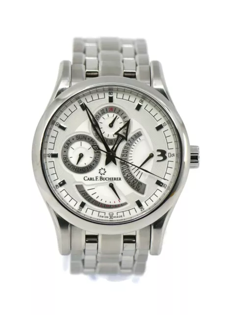 Carl F Bucherer Manero Retrograde Stainless Steel Watch 10901.08