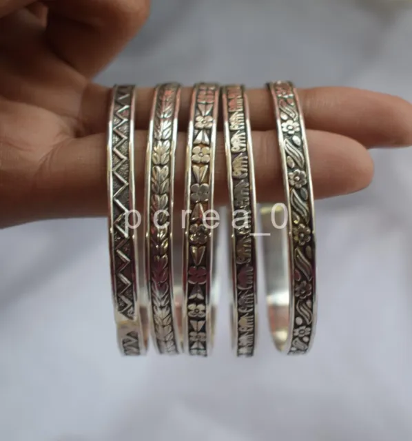 Nouveau 5 ensemble de bracelets, bracelet empilable en argent 925, bracelet...
