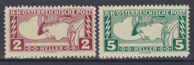 1917 Eilmarken ANK 219 + 220 Postfrisch ** MNH Zähnung 12½