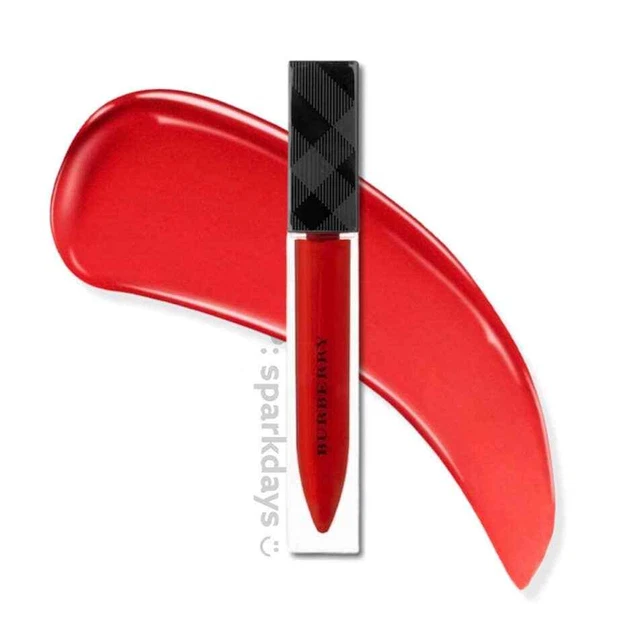Burberry Strawberry Red Lipstick NEW Velvet Lasting Liquid Lipstick Full Size