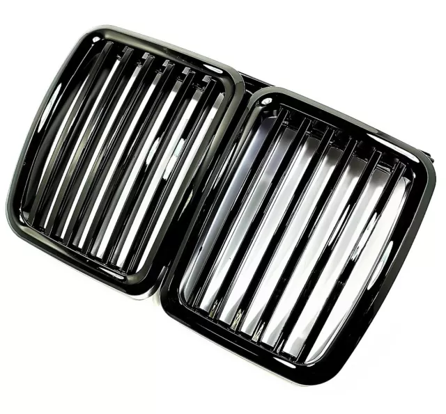 2 Grille De Calandre Noir Brillant Pour Bmw Serie 3 E30