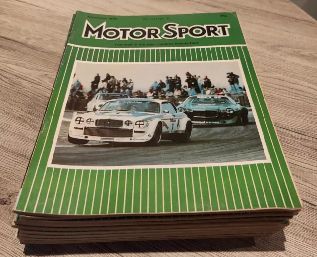 Motor Sport Magazine November 1976 Vol LII No.11 Derek Bell Retro Vintage
