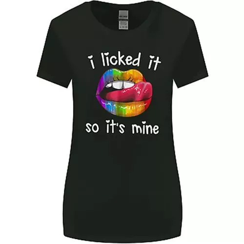 LGBT I Licked it So It's Mine Gay Pride Day Womens Wider Cut T-Shirt