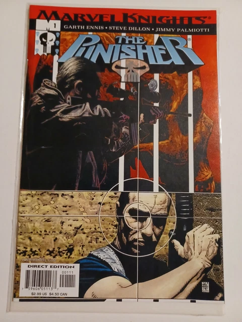 Punisher #1 Comic Book Garth Ennis Steve Dillon Preacher - Marvel Knights Pics!