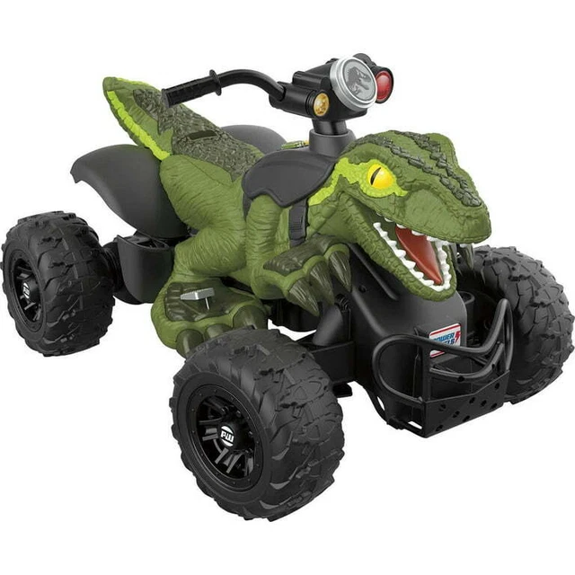 POWER WHEELS JURASSIC World Dino Racer BatteryPowered RideOn ATV