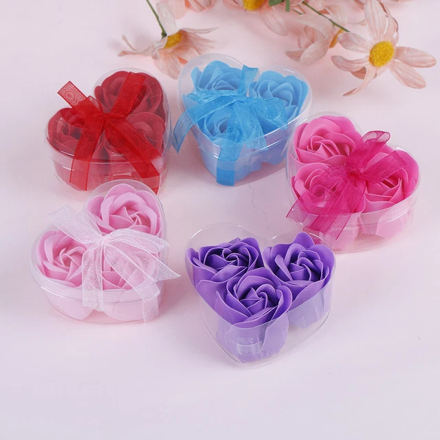 3 pz petali petali di rosa profumati sapone corpo festa di nozze regalo cuore botYRDB