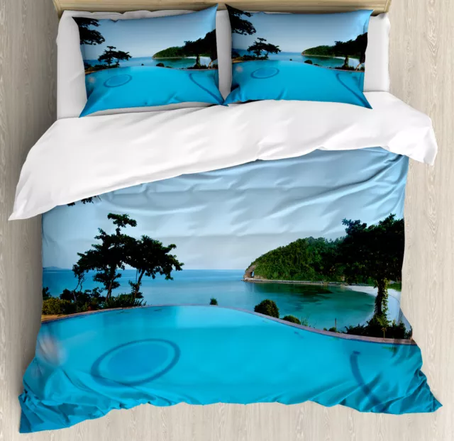 Paisaje Juego de Funda Nórdica Piscina tropical de la isla