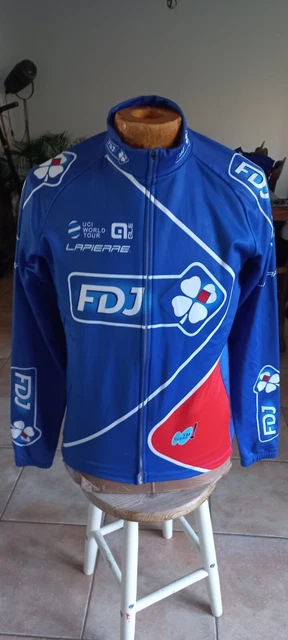 FRANCAISE DES JEUX MAGLIA BICI GIACCA JACKET CICLISMO PILE