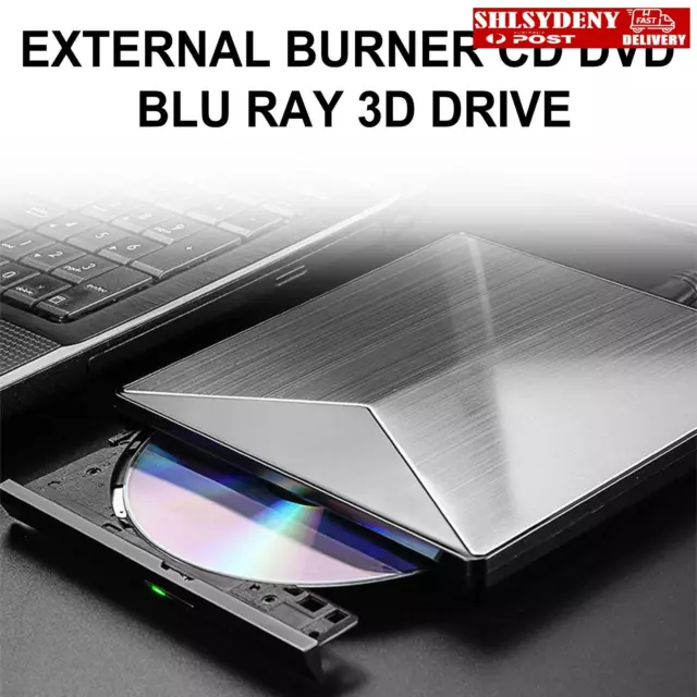 Genuine External Blu-ray Drives USB 3.0 Ultra Slim DVD BD Recorder Drive